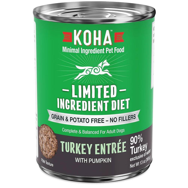 KOHA Minimal Ingredient Turkey Stew Wet Dog Food Can, 12.7-oz