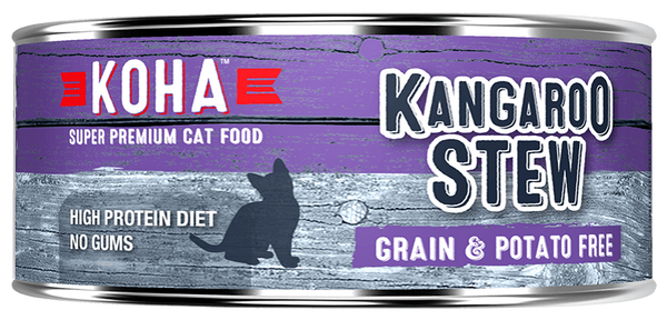 KOHA Chat Ragoût minimaliste à l'ingrédient kangourou Nourriture humide pour chats, 5.5-oz
