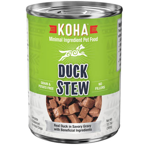 KOHA Minimal Ingredient Duck Stew Wet Dog Food Can, 12.7-oz