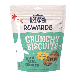 Natural Balance Rewards Crunchy Biscuits with Real Chicken Dog Treats