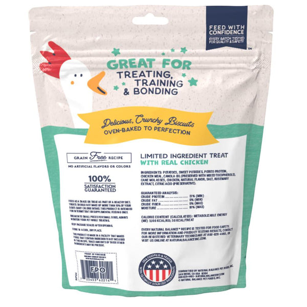 Natural Balance Rewards Crunchy Biscuits with Real Chicken Dog Treats