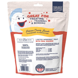 Natural Balance Rewards Biscuits croquants au saumon véritable Friandises pour petites races de chiens, 8 oz