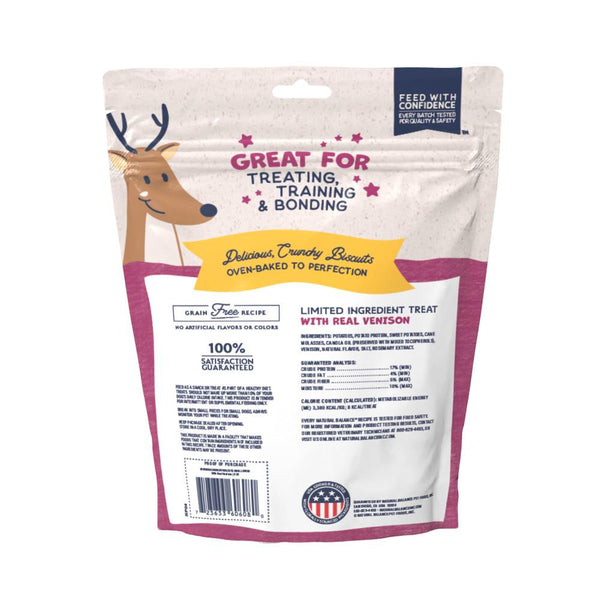 Natural Balance Rewards Crunchy Biscuits Bite-Size with Real Venison Small Breed Dog Treats