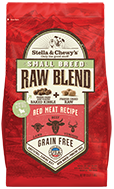 Stella & Chewy's Raw Blend Recette de Viande Rouge Petite Race Nourriture crue et sèche lyophilisée pour chiens