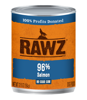 RAWZ Dog 96% Salmon Wet Dog Food Can
