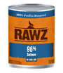 RAWZ Dog 96% Salmon Wet Dog Food Can