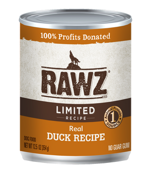 RAWZ Dog Wet Food Limited Ingredient Diet Duck Recipe