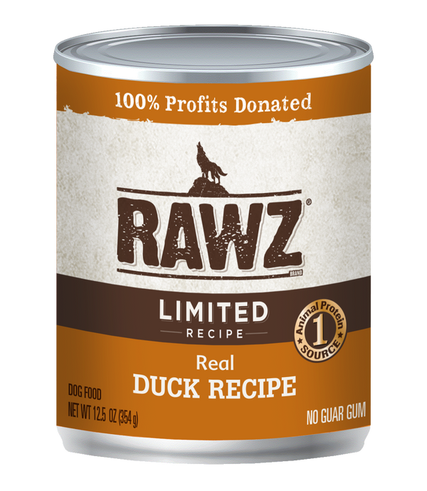 RAWZ Dog Wet Food Limited Ingredient Diet Duck Recipe