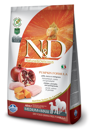 Farmina N&D Pumpkin Chicken & Pomegranate Adult Medium & Maxi Dog Dry Food