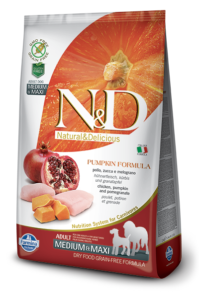 Farmina N&D Pumpkin Chicken & Pomegranate Adult Medium & Maxi Dog Dry Food