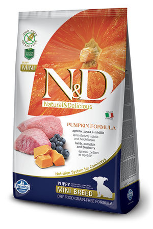 Farmina N&D Pumpkin Lamb & Blueberry Mini Puppy Dog Dry Food