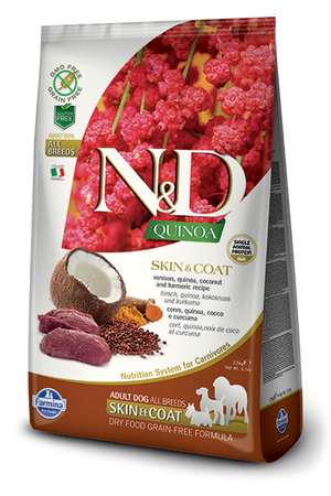 Farmina N&D Quinoa Skin & Coat Venison Dry Dog Food