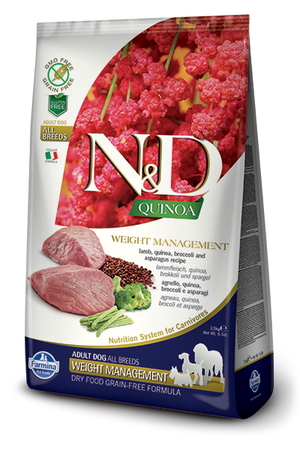 Farmina N&D Quinoa Weight Management Lamb Dry Dog Food