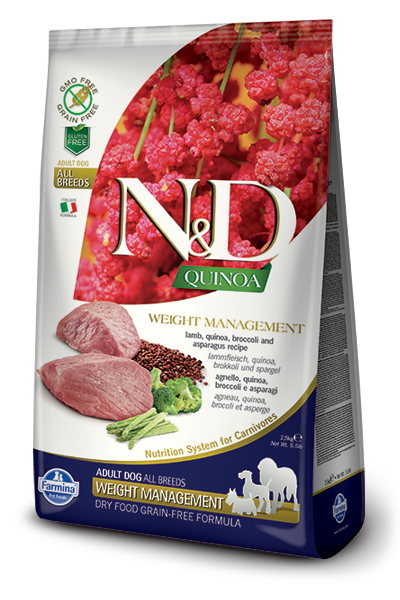 Farmina N&D Quinoa Weight Management Lamb Dry Dog Food