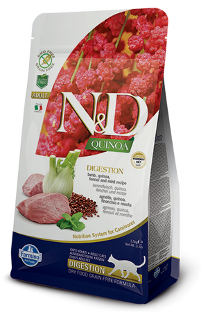 Farmina N&D Quinoa Digestion Lamb Dry Cat Food