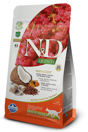 Farmina N&D Quinoa Skin & Coat Herring Dry Cat Food