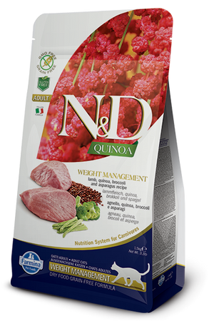 Farmina N&D Quinoa Weight Management Lamb Dry Cat Food