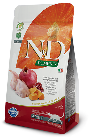 Farmina N&D Pumpkin Quail & Pomegranate Dry Cat Food
