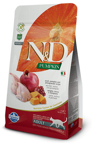 Farmina N&D Pumpkin Quail & Pomegranate Dry Cat Food