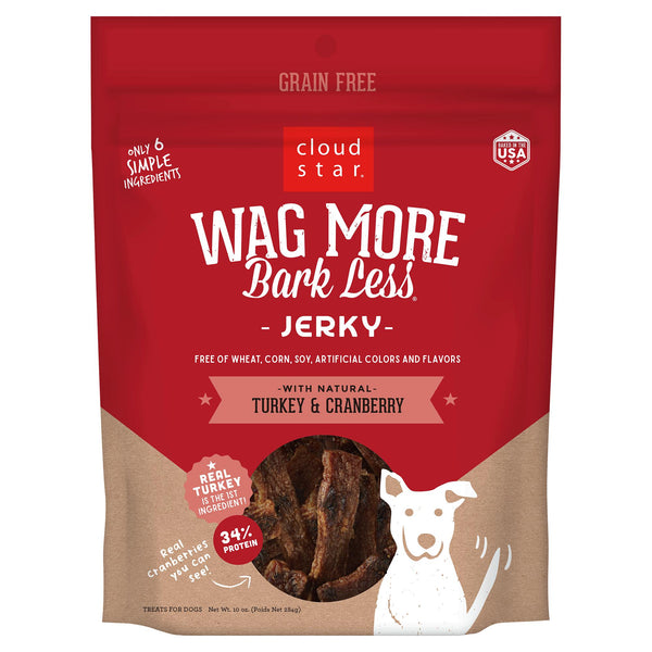 Cloud Star Wag More Turkey Jerky 10-oz