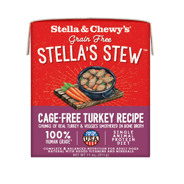 Stella & Chewy's Ragout Stella's Stew Dinde élevée sans cage Nourriture humide pour chiens