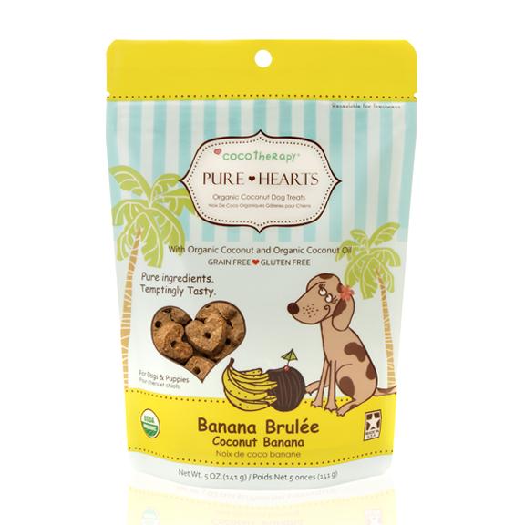 Coco Therapy Pure Hearts Coconut Cookies Banana Brulée, 5-oz