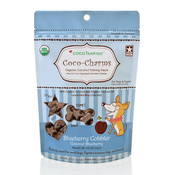Coco Therapy Coco-Charms Training Treats Blueberry Cobbler, 5-oz