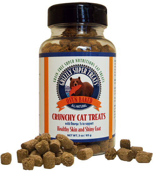 Grizzly Crunchy Cat Treats, 3oz