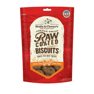 Stella & Chewy's Biscuits Enrobés Crus Recette Bœuf Alimenté à l'herbe Friandises pour chiens, 9 oz