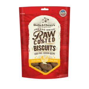 Stella & Chewy's Biscuits enrobés de cru Recette poulet élevé sans cage Friandises pour chiens, 9 oz