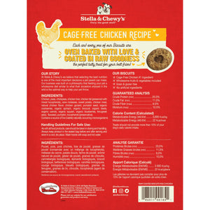 Stella & Chewy's Biscuits enrobés de cru Recette poulet élevé sans cage Friandises pour chiens, 9 oz