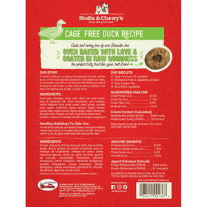 Stella & Chewy's Biscuits enrobés crus Recette Canard élevé en plein air Friandises pour chiens 9-oz