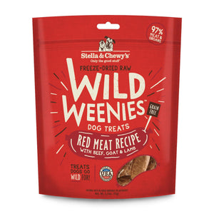 Stella & Chewy's Wild Weenies recette viande rouge friandises lyophilisées pour chiens, 3.25-oz