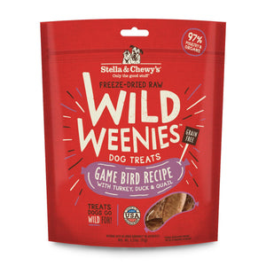 Stella & Chewy's Wild Weenies Recette de gibier à plumes Friandises lyophilisées pour chiens, 3.25 oz