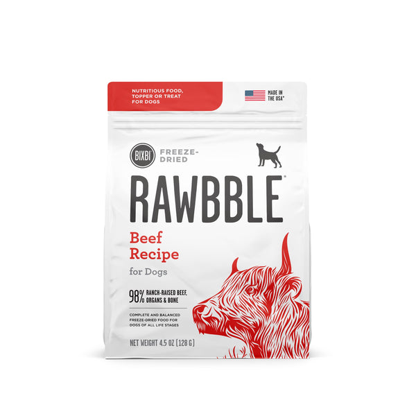 BIXBI Rawbble Beef Recipe Freeze-Dried Dog Food