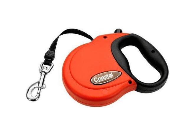 Coastal Power Walker Retractable Dog Leash Red, Large up to 110-lb
