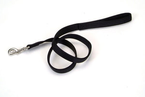 Coastal Double-Ply Nylon Dog Leash, Black, 1-in x 6-ft