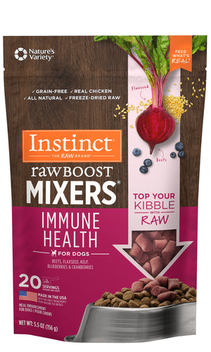 Instinct Raw Boost Mixers Immune Health Freeze-Dried Dog Food Topper