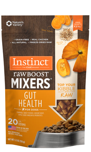 Instinct Raw Boost Mixers Gut Health Freeze-Dried Dog Food Topper