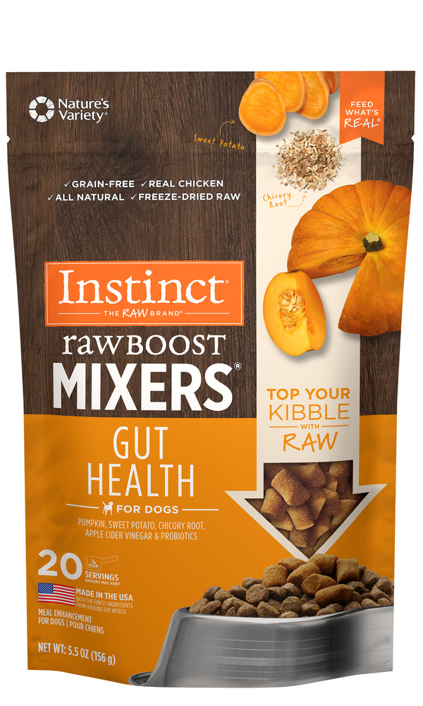 Instinct Raw Boost Mixers Gut Health Freeze-Dried Dog Food Topper