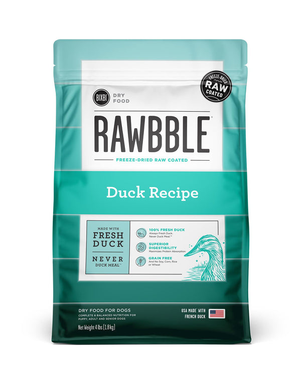 BIXBI Rawbble Duck Recipe Dry Dog Food
