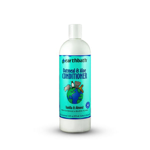 Earthbath Oatmeal & Aloe Conditioner for Dogs & Cats, Vanilla & Almond, 16-oz