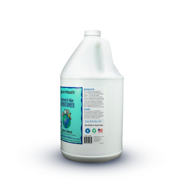 Earthbath Oatmeal & Aloe Conditioner for Dogs & Cats, Vanilla & Almond, 128-oz