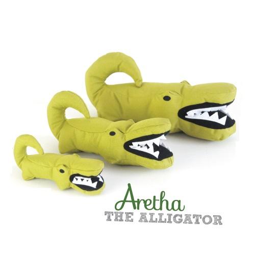 Beco Plush Alligator Dog Toy, Small