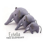 Beco Plush Elephant Dog Toy, Medium