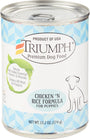 Triumph Poulet et Riz Formule pour Chiots Nourriture humide en conserve pour chiens
