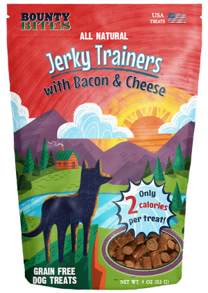 Bounty Bites Bacon Cheese Jerky Training Treats 4-oz