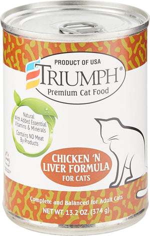 Triumph Chicken 'N Liver Formula Canned Cat Food