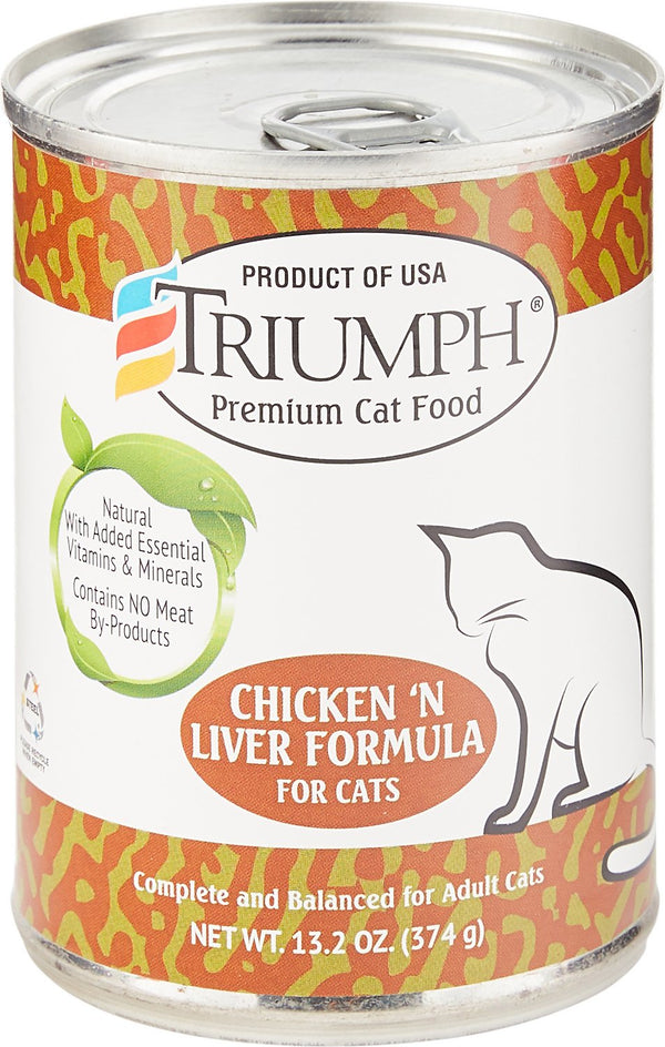 Triumph Chicken 'N Liver Formula Canned Cat Food
