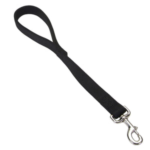 Coastal 1-in Dbl Ply Traffic Dog Leash, Black